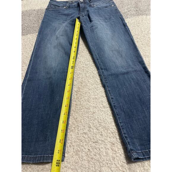 NWT Kut From The Kloth Women's Size 4 Bardot Cropped Skinny Boyfriend Jeans Blue - Picture 3 of 16